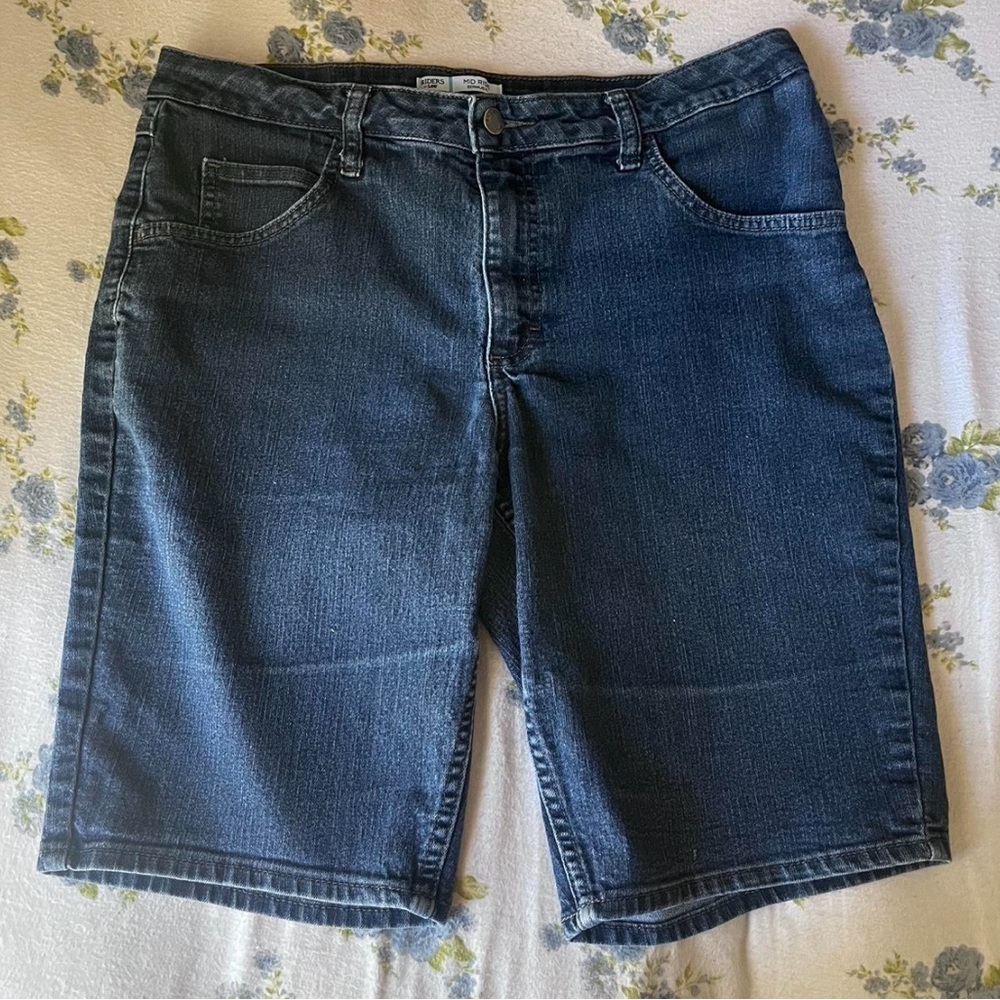 Riders by Lee Mid Rise Bermuda Jean Shorts